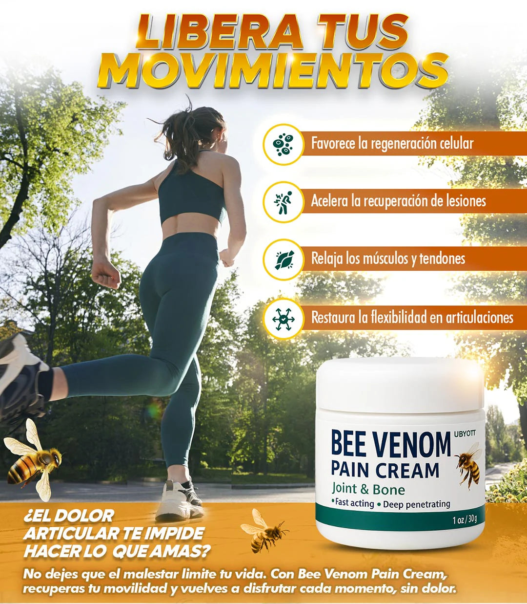 Crema con Veneno de Abeja